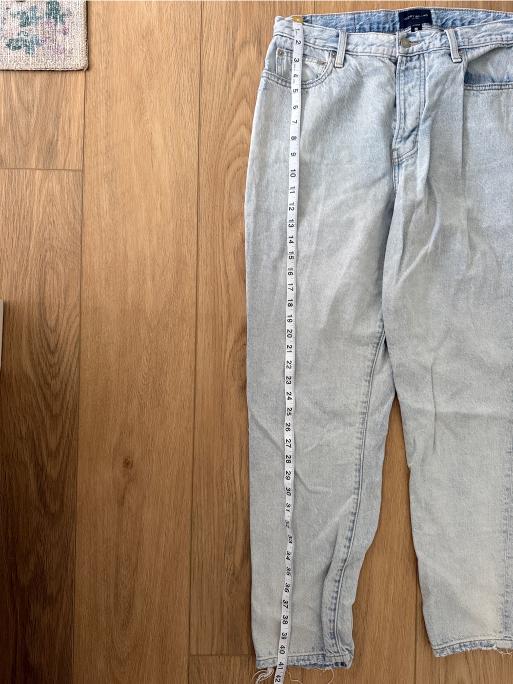 Lucky Brand Drew Mom Light Wash Blue High-Rise Jeans 12/31W - Picture 4 of 4